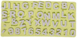 Buchstaben und Zahlen Silikonform, 1.5cm - Tortendekoshop