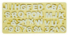 Buchstaben und Zahlen Silikonform, 1cm - Tortendekoshop