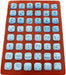 Buchstaben und Zahlen Silikonform viereck - Tortendekoshop