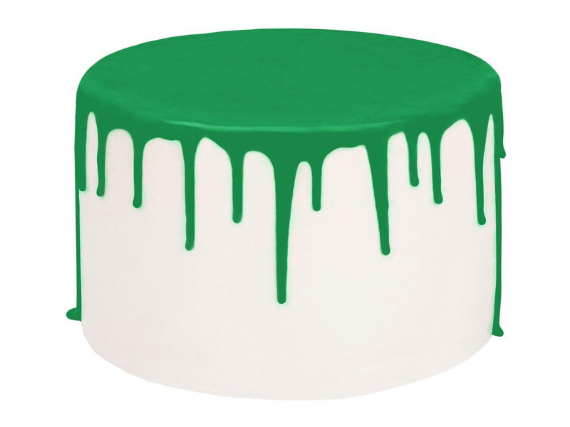 Cake Drip Dunkel Grün, 250g - Tortendekoshop