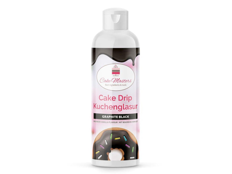 Cake Drip Graphite Schwarz, 250g - Tortendekoshop