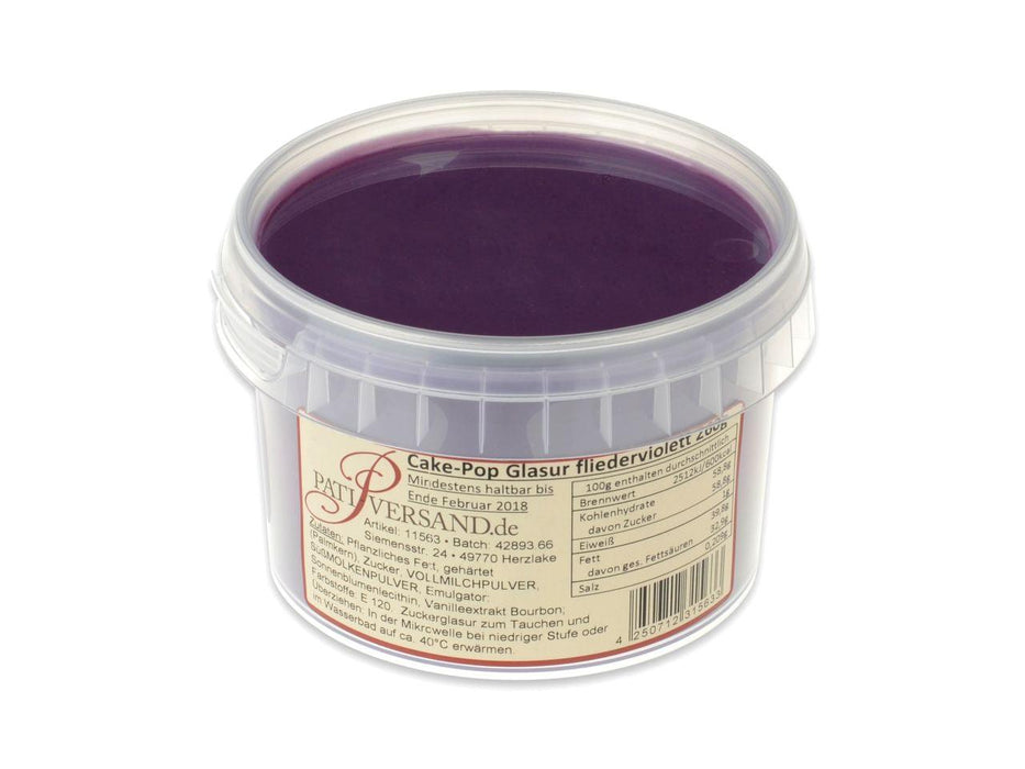 Cake Pop Glasur flieder violett 260g - Tortendekoshop