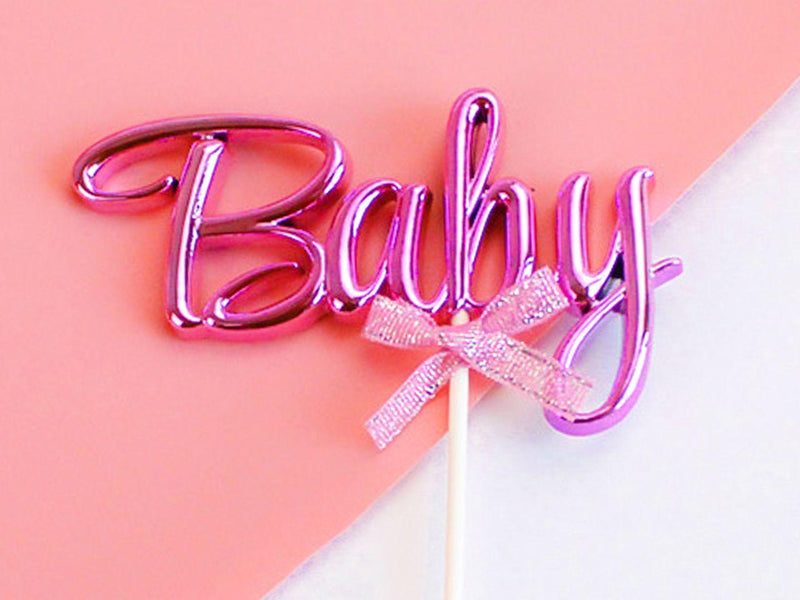 Cake Topper Baby pink, 3D - Tortendekoshop
