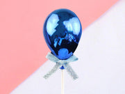 Cake Topper Ballon blau, 3D - Tortendekoshop