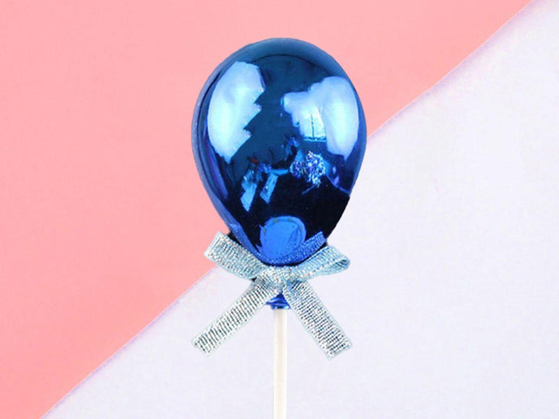 Cake Topper Ballon blau, 3D - Tortendekoshop