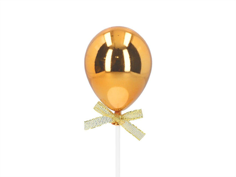Cake Topper Ballon gold, 3D - Tortendekoshop