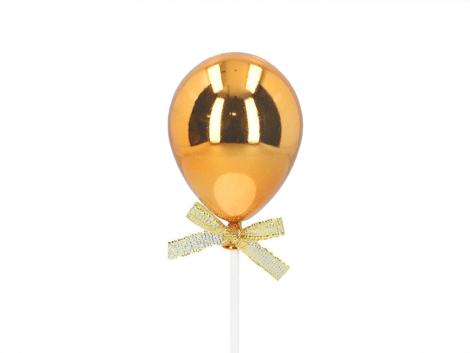 Cake Topper Ballon gold, 3D - Tortendekoshop