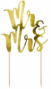 Cake Topper Mr. & Mr. Gold - Tortendekoshop