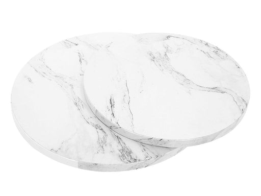 Cakeboard rund Marmor weiß, 25cm - Tortendekoshop