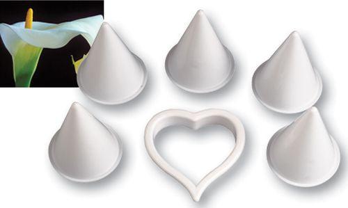 Calla Lilien Blumen Ausstecher Set - Tortendekoshop