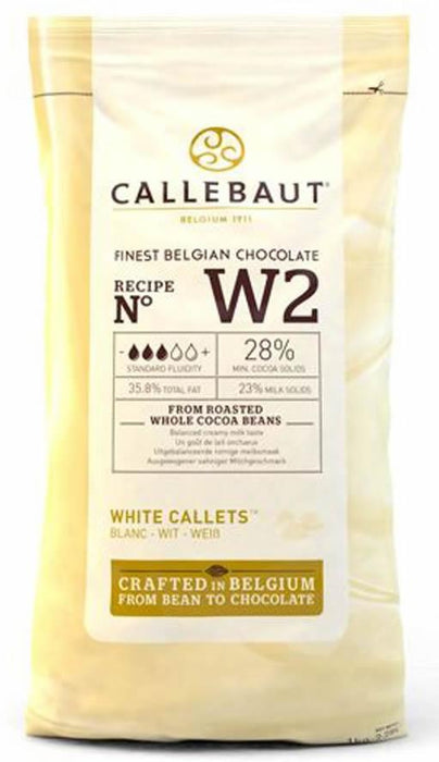 Callebaut Chocolate Callets Weiß, 1kg - Tortendekoshop