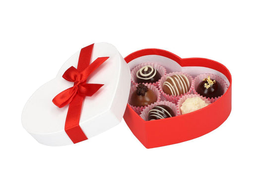 Chocolate Case für 6 Pralinen Heart - Tortendekoshop