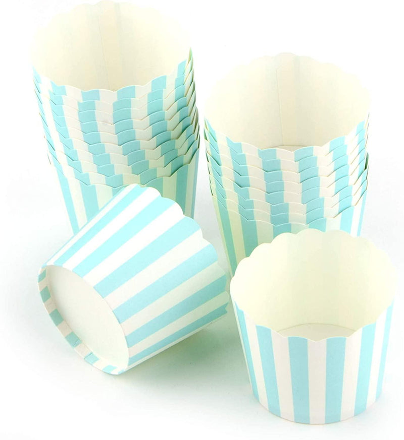 Cupcake Cup blau, 20 Stück - Tortendekoshop