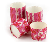 Cupcake Cup groß pinke Herzen, 20 Stück - Tortendekoshop