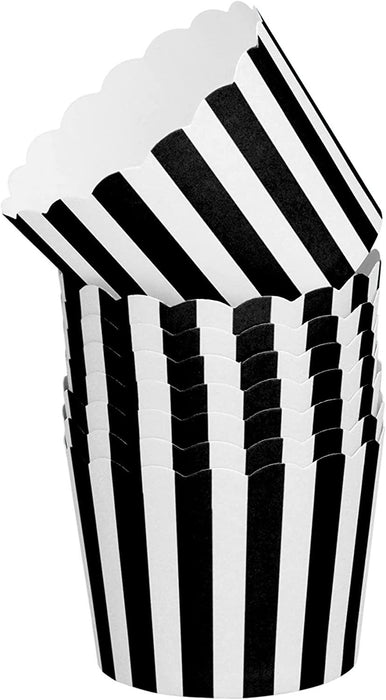 Cupcake Cup schwarz , weiß, 20 Stück - Tortendekoshop