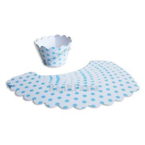 Cupcake, Muffin Wrappers blau - Tortendekoshop