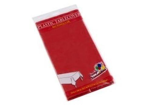 Deko Plastik Tischdecke, rot - Tortendekoshop