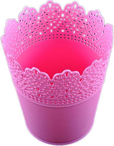 Dekoration Rosa Vase aus Plastik - Tortendekoshop