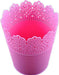 Dekoration Rosa Vase aus Plastik - Tortendekoshop