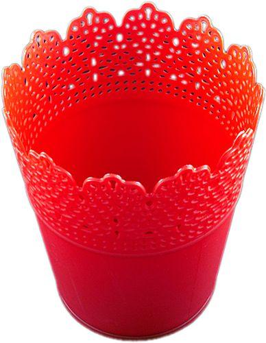Dekoration Rot Vase aus Plastik - Tortendekoshop
