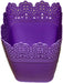 Dekoration Violet Vase aus Plastik,  Viereck - Tortendekoshop