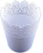 Dekoration Weiß Vase aus Plastik - Tortendekoshop