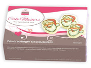 Dekoraufleger Nikolausköpfe, 10 Stück - Tortendekoshop