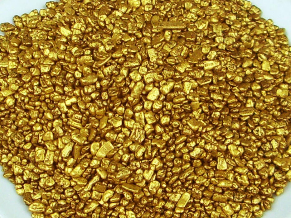 Dekorflocken gold, 80g - Tortendekoshop
