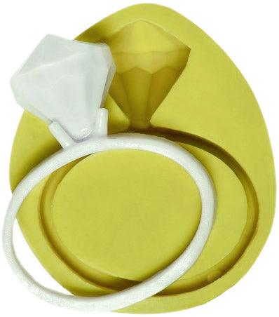 Diamant, Ringe Silikonform, gross - Tortendekoshop