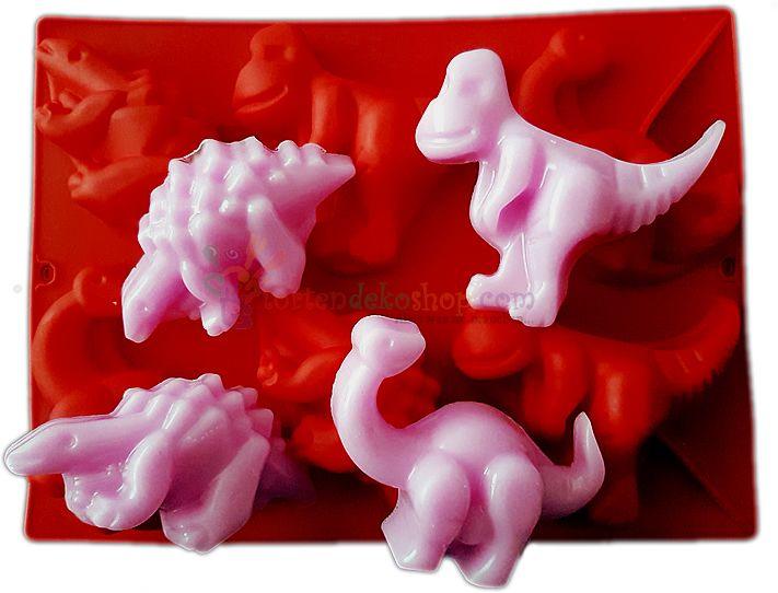 Dinosaurier Pralinen Schokoladen Silikonform - Tortendekoshop