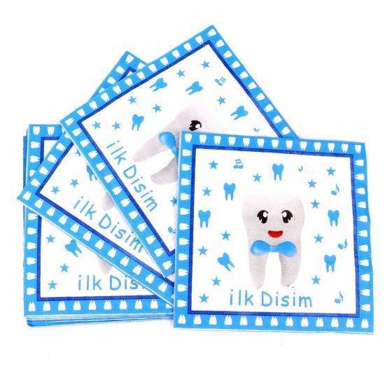 Disim Cikti Servietten blau, 20 Stk. - Tortendekoshop