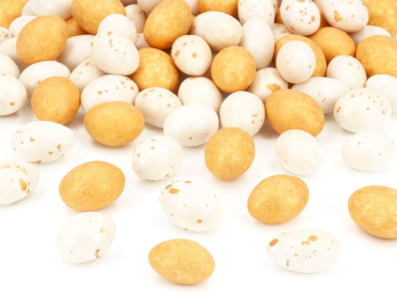 Dragierte Mandeln gold, 100g - Tortendekoshop