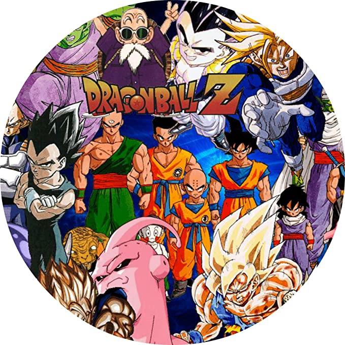Dragon Ball Z Runde Tortenaufleger - Tortendekoshop