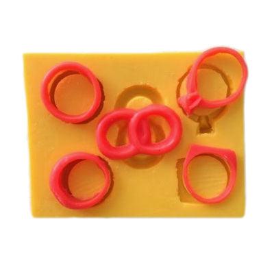 Ehenringe, Diamant Ring Silikonform - Tortendekoshop