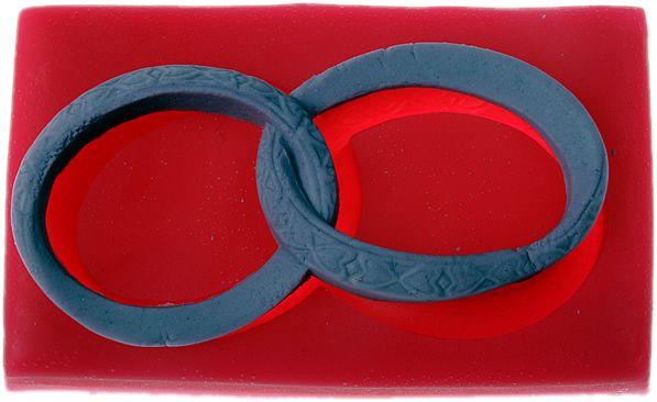 Eheringe Motive Silikonform - Tortendekoshop