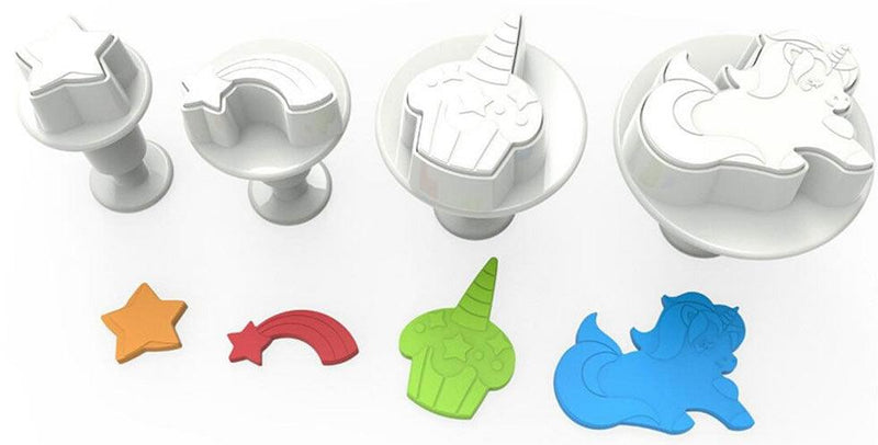 Einhorn Ausstecher Set - Tortendekoshop