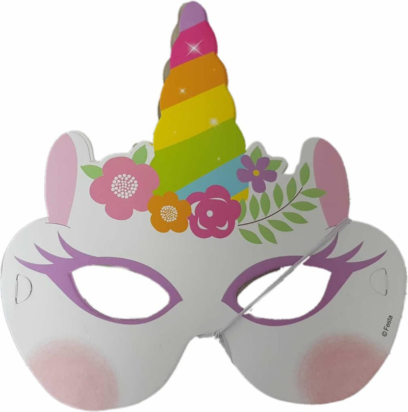 Einhorn Party Masken - Tortendekoshop