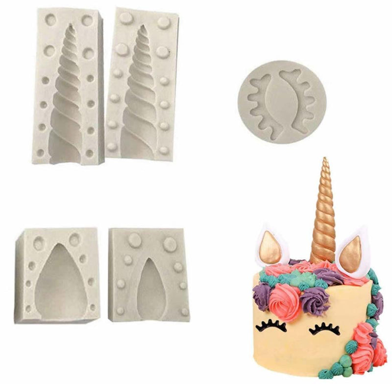 Einhorn Silikonform Set - Tortendekoshop