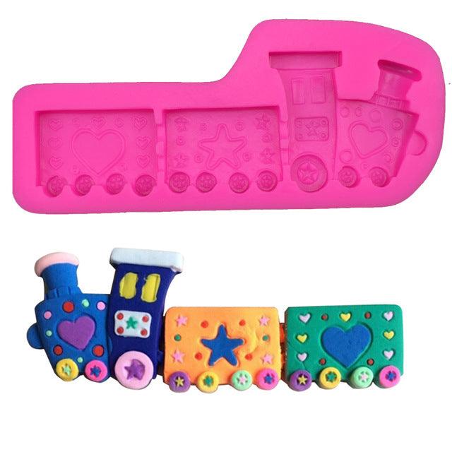 Eisenbahn, Zug Silikonform - Tortendekoshop