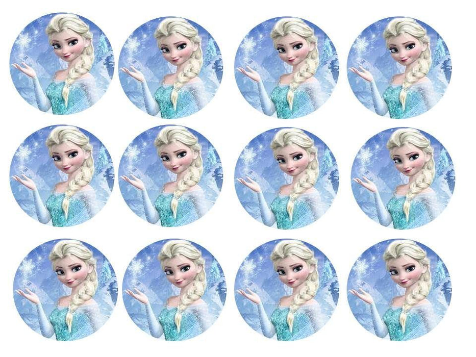 Elsa, Frozen, Eiskönigin Cupcake, Muffinaufleger - Tortendekoshop