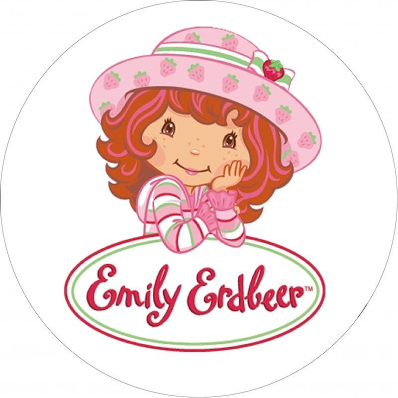Emily Erdbeer Runde Tortenaufleger - Tortendekoshop