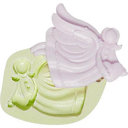 Engel Mädchen mit Herz Motiven Silikonform - Tortendekoshop