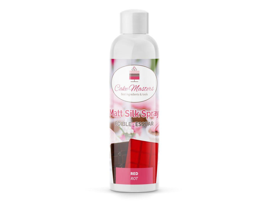 Farbspray Matt Silk rot, 100ml - Tortendekoshop