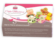 Farm Tiere sitzend Zucker, 6 Stück - Tortendekoshop