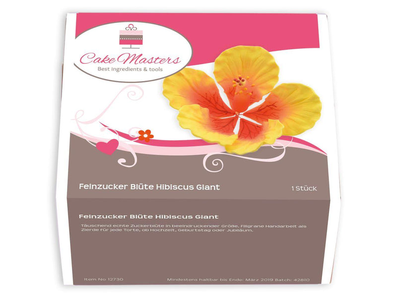 Feinzucker Blüte Hibiscus Giant - Tortendekoshop