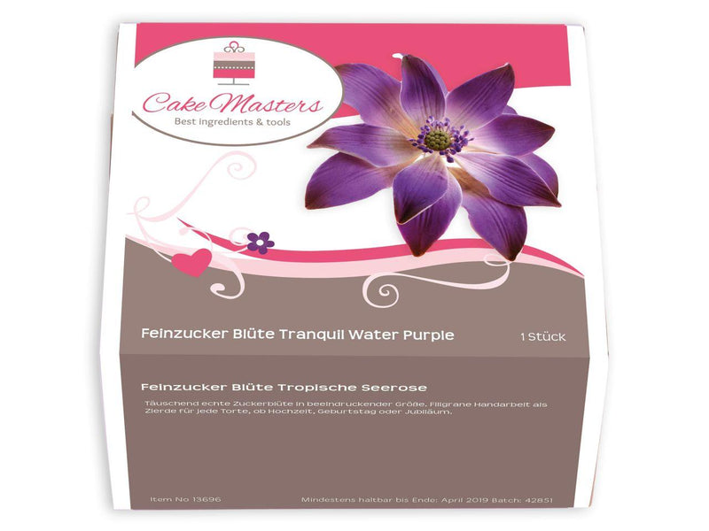 Feinzucker Blüte Tropische Seerose - Tortendekoshop