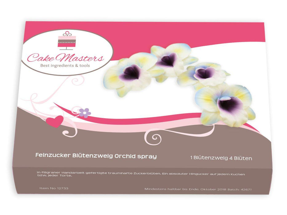 Feinzucker Blütenzweig Orchid Spray - Tortendekoshop