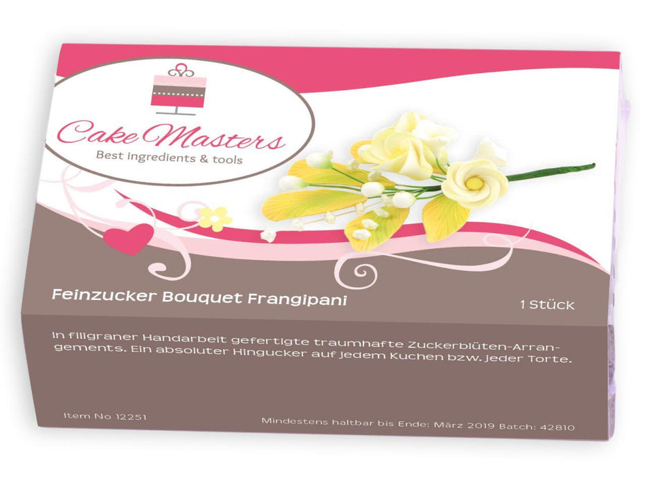 Feinzucker Bouquet Frangipani - Tortendekoshop