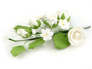 Feinzucker Bouquet Rose, weiss - Tortendekoshop