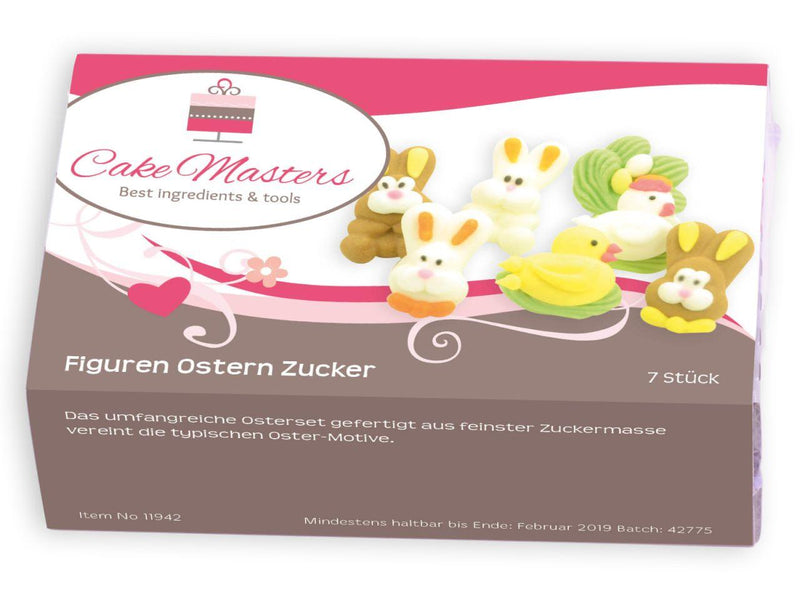 Figuren Ostern Zucker, 7er Set - Tortendekoshop